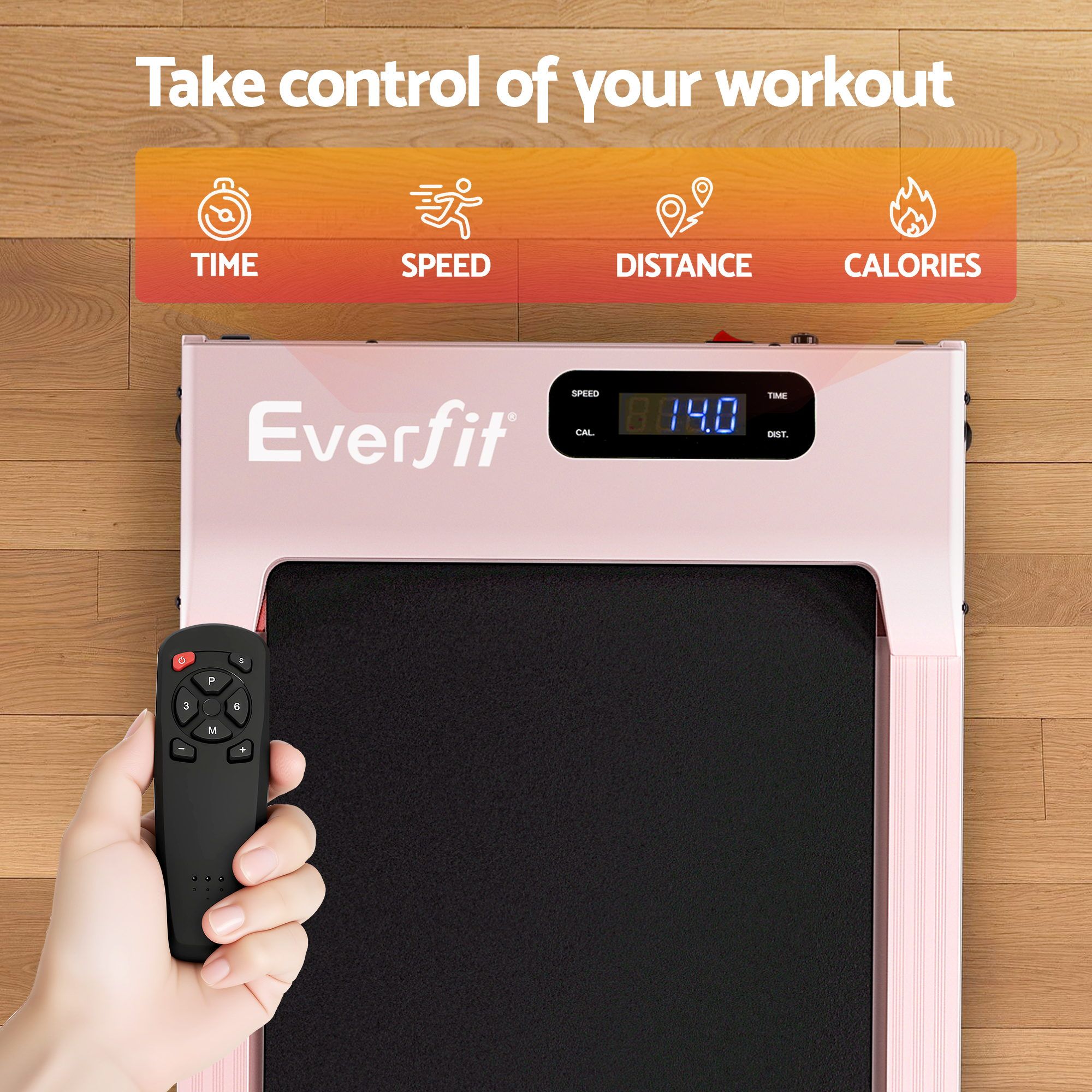Everfit 3 in 1 Walking Pad Treadmill 12% Incline Under Desk Treadmills for Home