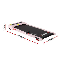 Everfit 3 in 1 Treadmill Electric Walking Pad Incline Under Desk Home Gym 380mm