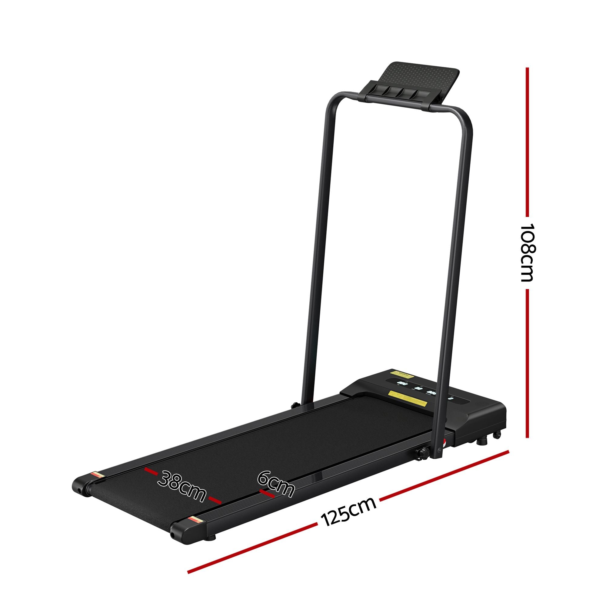Everfit 2 in 1 Treadmill Electric Walking Pad Under Desk Home Gym Fitness 380mm