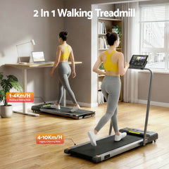 Everfit 2 in 1 Treadmill Electric Walking Pad Under Desk Home Gym Fitness 380mm