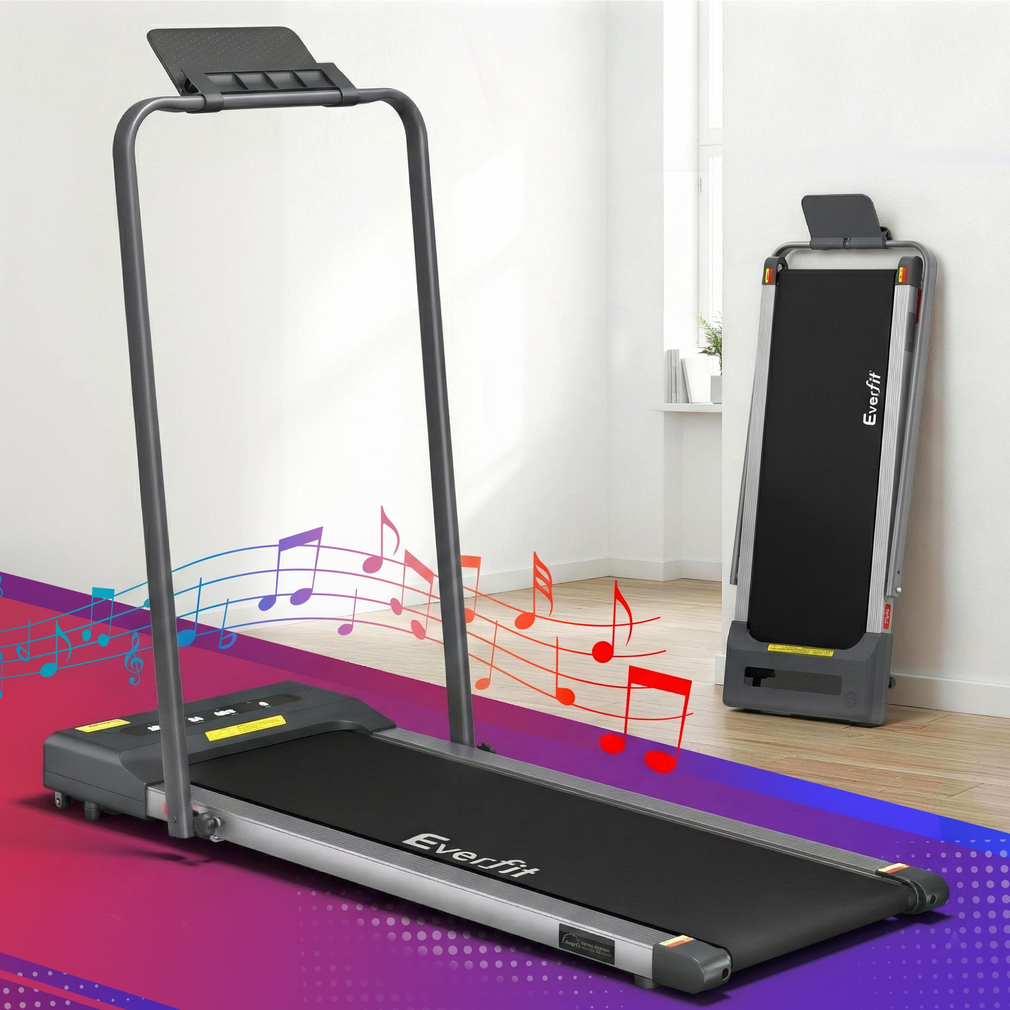 Everfit 2 in 1 Treadmill Electric Walking Pad Under Desk Home Gym Fitness 380mm