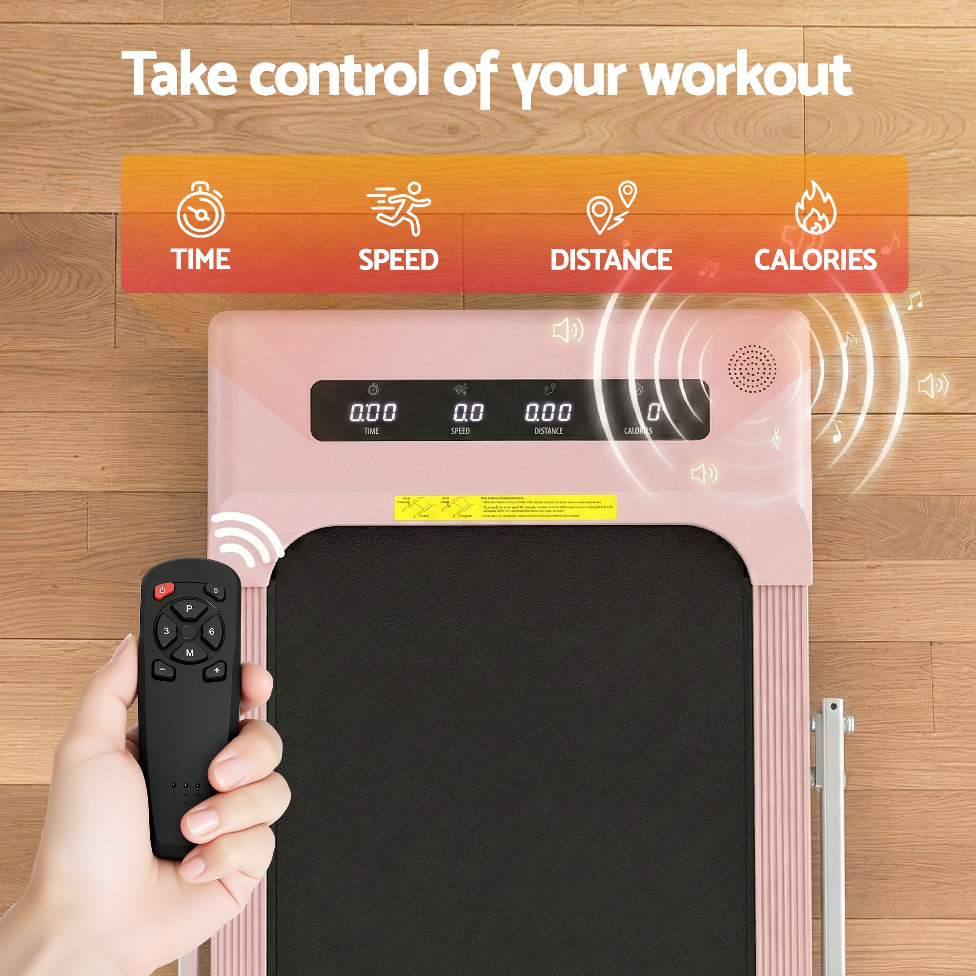 Everfit 2 in 1 Treadmill Electric Walking Pad Under Desk Home Gym Fitness 380mm