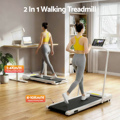Everfit 2 in 1 Treadmill Electric Walking Pad Under Desk Home Gym Fitness 380mm
