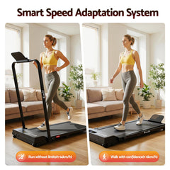 Everfit 3 in 1 Walking Pad Treadmill 12% Incline Under Desk Foldable Treadmills