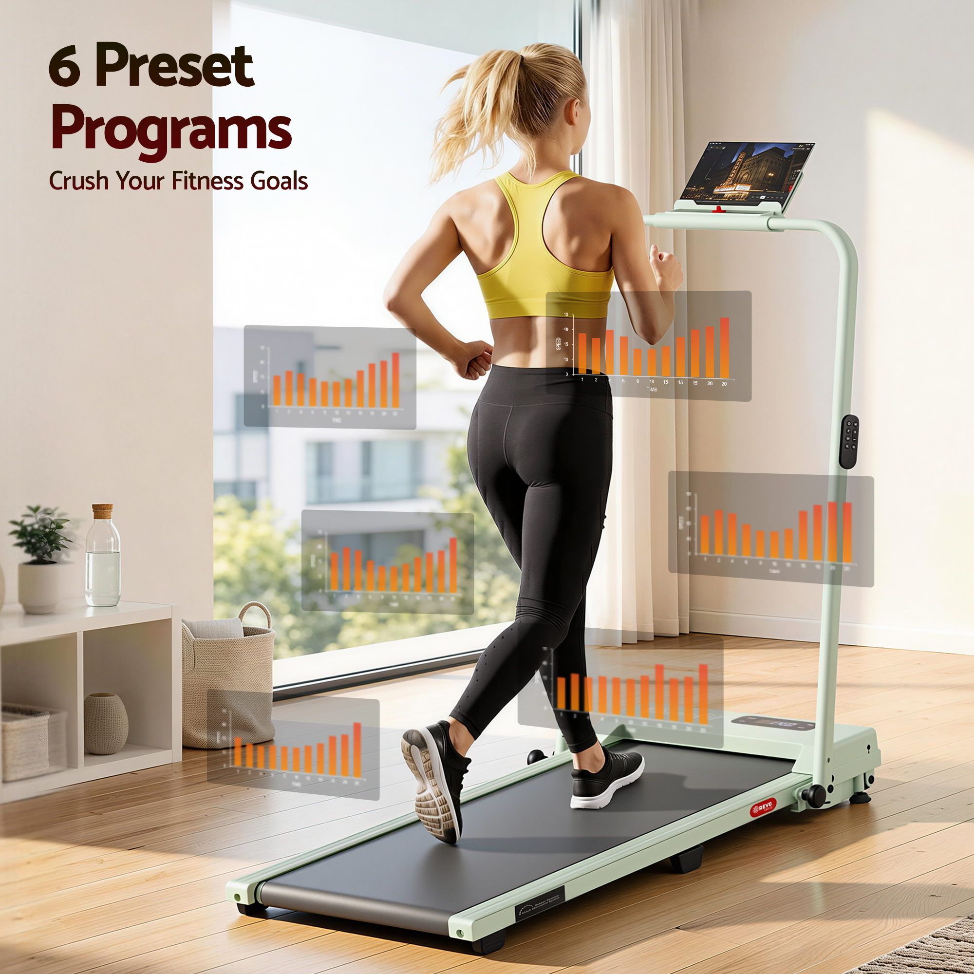 Everfit 3 in 1 Walking Pad Treadmill 12% Incline Under Desk Foldable Treadmills