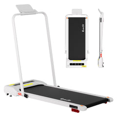 Everfit 3 in 1 Treadmill Electric Walking Pad Incline Under Desk 380mm White