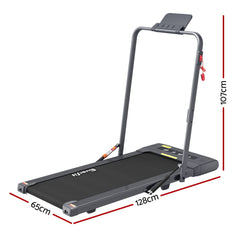 Everfit 2 in 1 Treadmill Electric Walking Pad Under Desk Home Gym Fitness 400mm