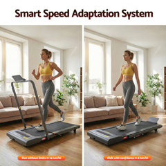 Everfit 2 in 1 Treadmill Electric Walking Pad Under Desk Home Gym Fitness 400mm