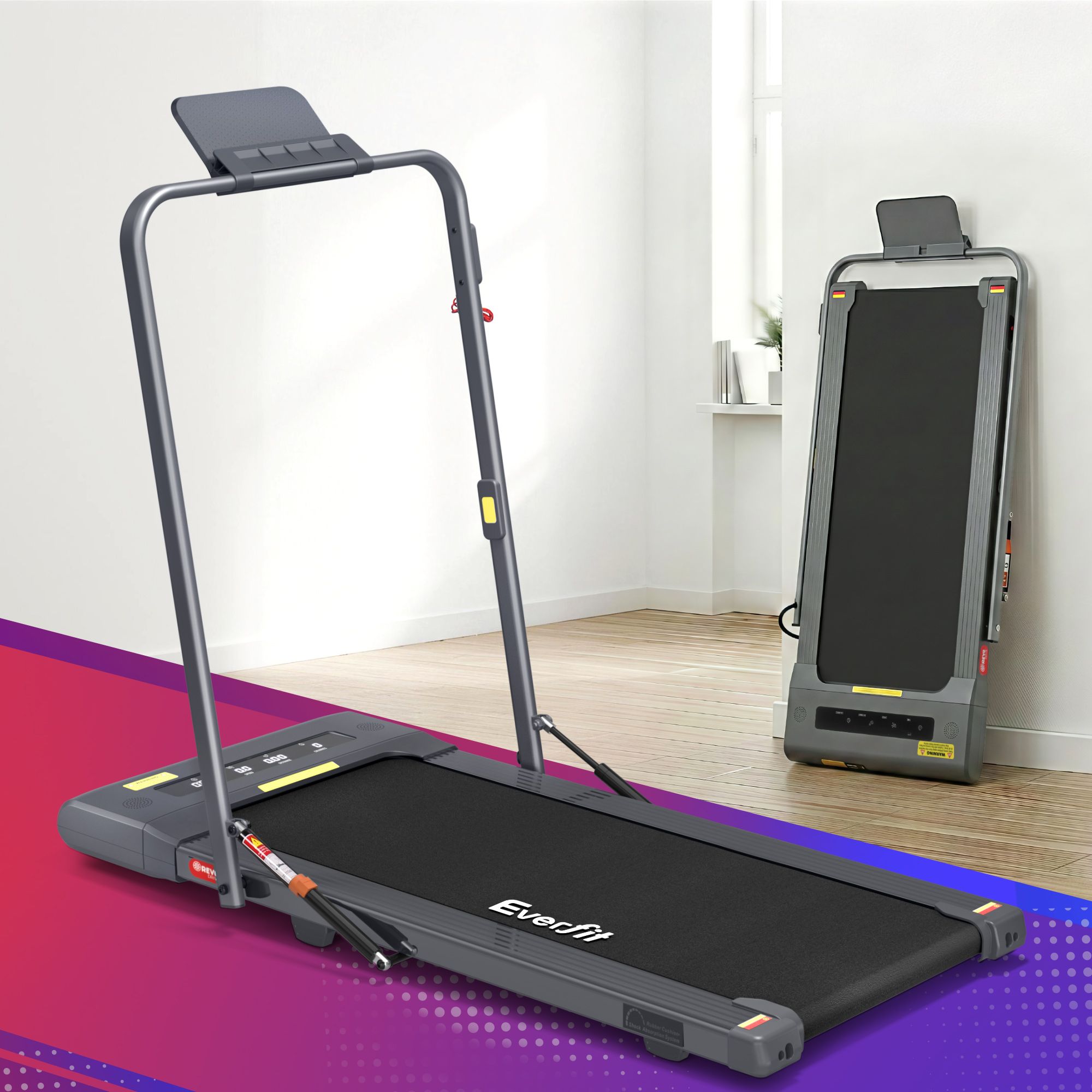 Everfit 2 in 1 Treadmill Electric Walking Pad Under Desk Home Gym Fitness 400mm