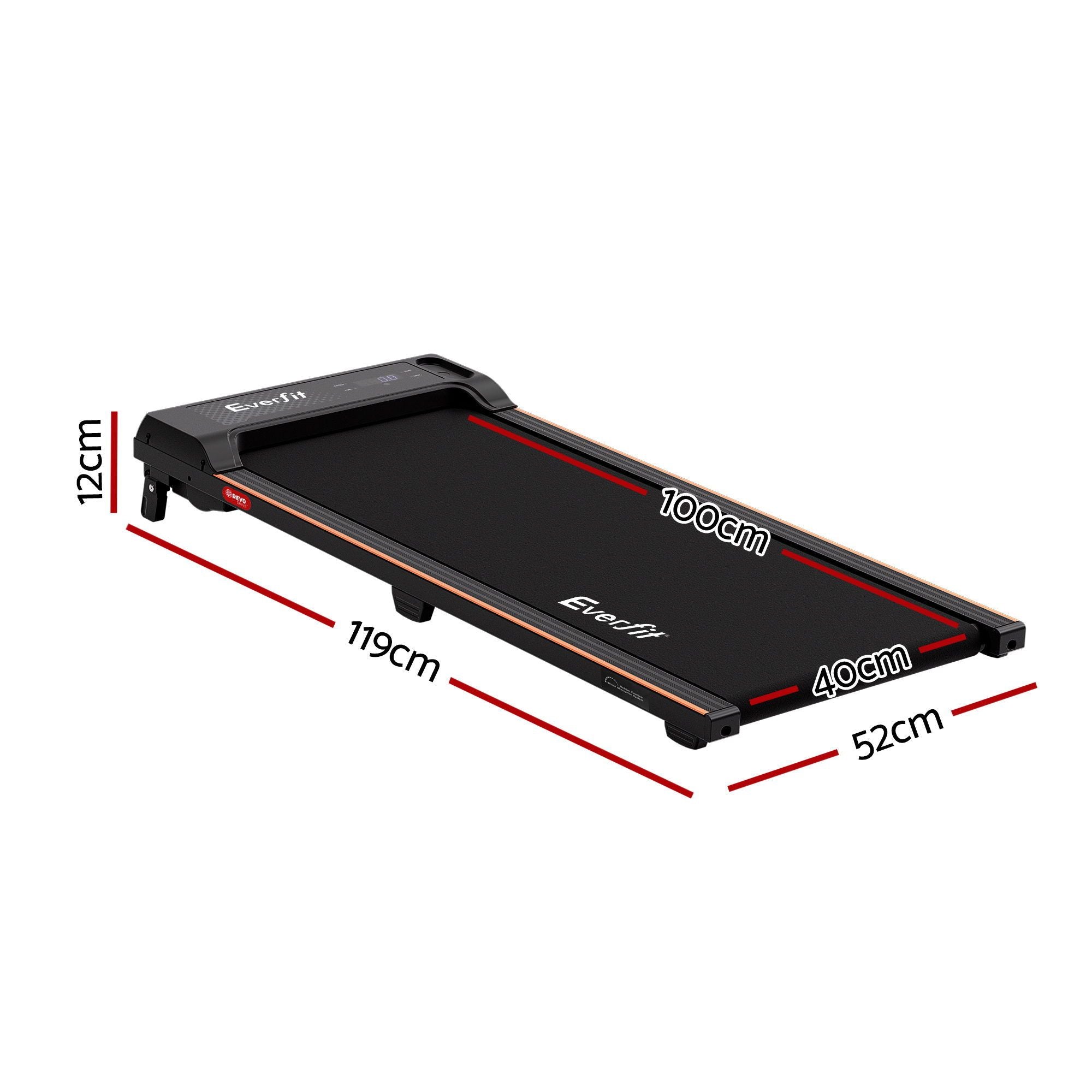 Everfit 3 in 1 Walking Pad Treadmill 12% Incline Under Desk Treadmills for Home