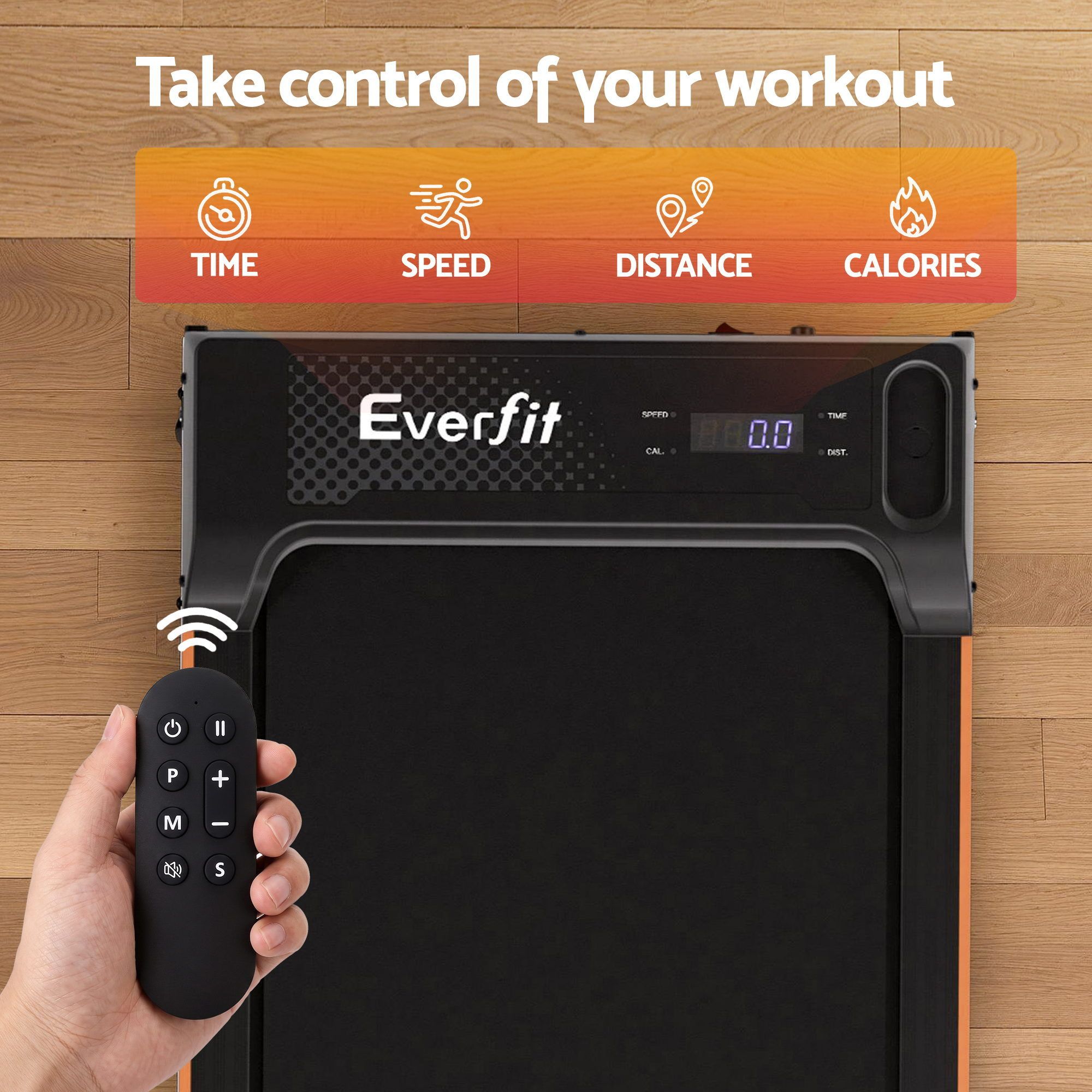 Everfit 3 in 1 Walking Pad Treadmill 12% Incline Under Desk Treadmills for Home