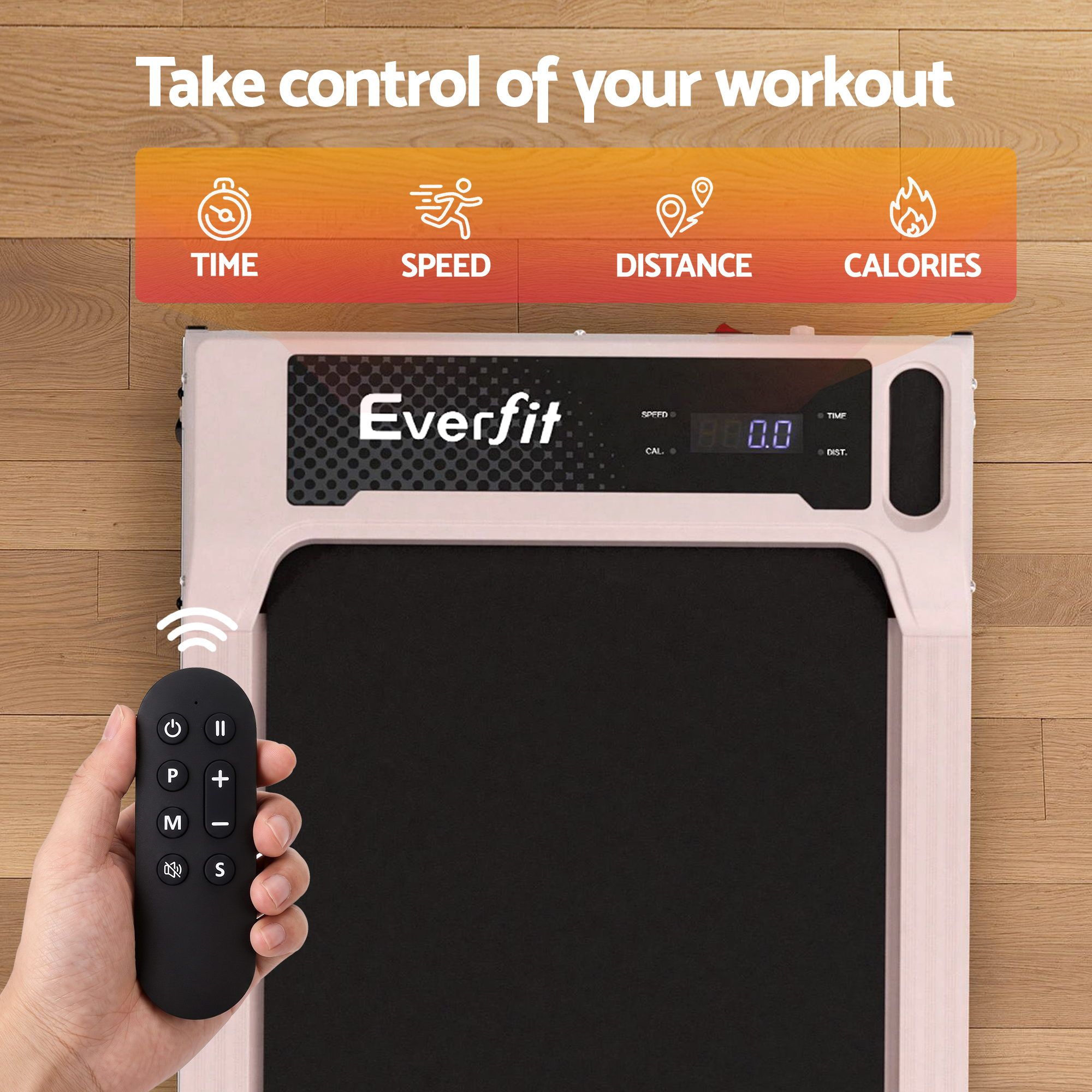 Everfit 3 in 1 Walking Pad Treadmill 12% Incline Under Desk Treadmills for Home