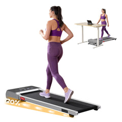 Everfit 3 in 1 Walking Pad Treadmill 20% Auto Incline Under Desk Treadmills for