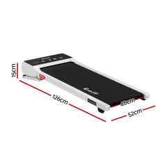 Everfit 3 in 1 Walking Pad Treadmill 20% Auto Incline Under Desk Treadmills for