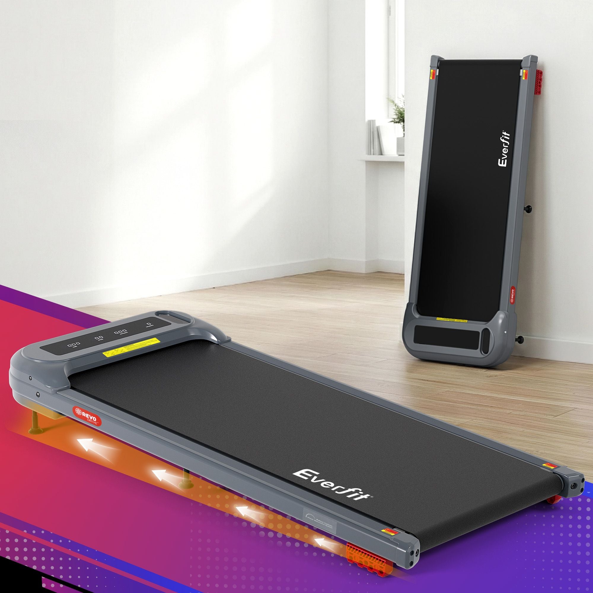 Everfit 3 in 1 Treadmill Electric Walking Pad with Incline Under Desk Home Gym