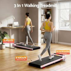 Everfit 3 in 1 Treadmill Electric Walking Pad with Incline Under Desk Home Gym