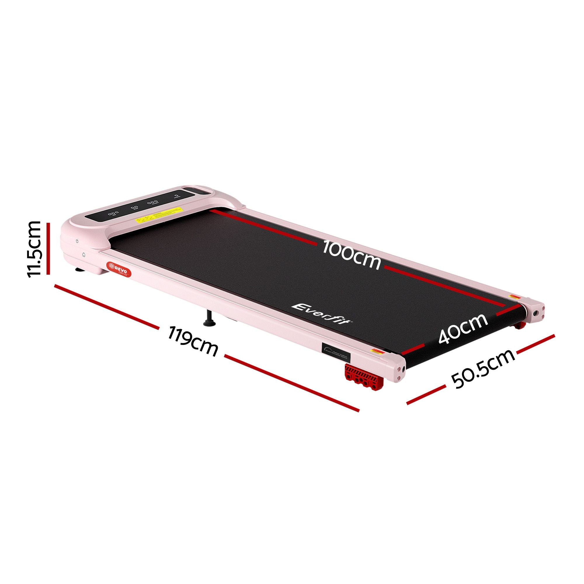 Everfit 3 in 1 Treadmill Electric Walking Pad with Incline Under Desk Home Gym