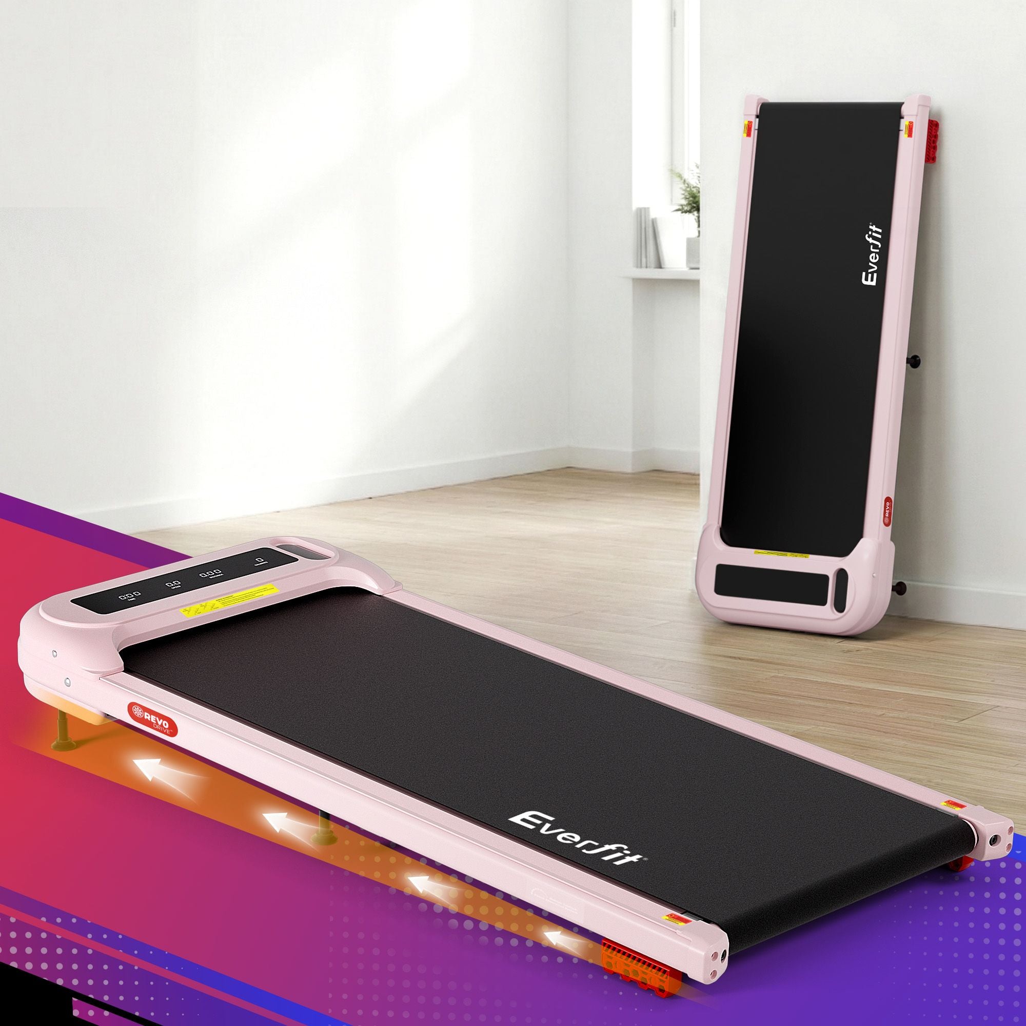 Everfit 3 in 1 Treadmill Electric Walking Pad with Incline Under Desk Home Gym
