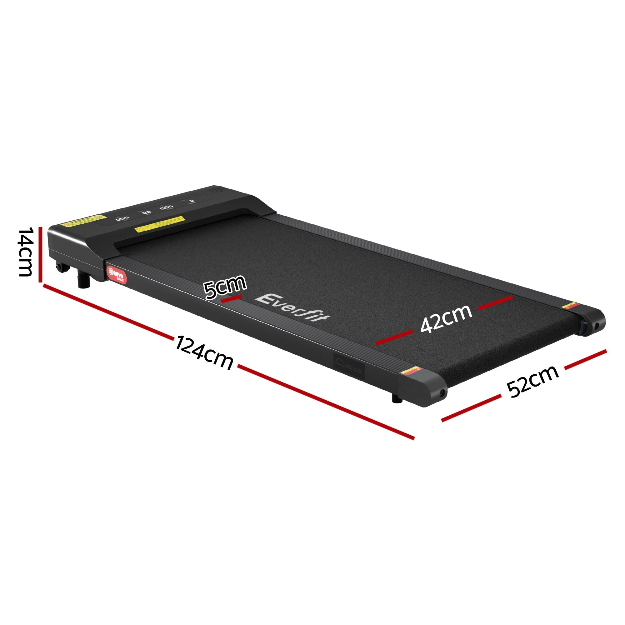 Everfit 2 in 1 Treadmill Electric Walking Pad Under Desk Home Gym Fitness 400mm