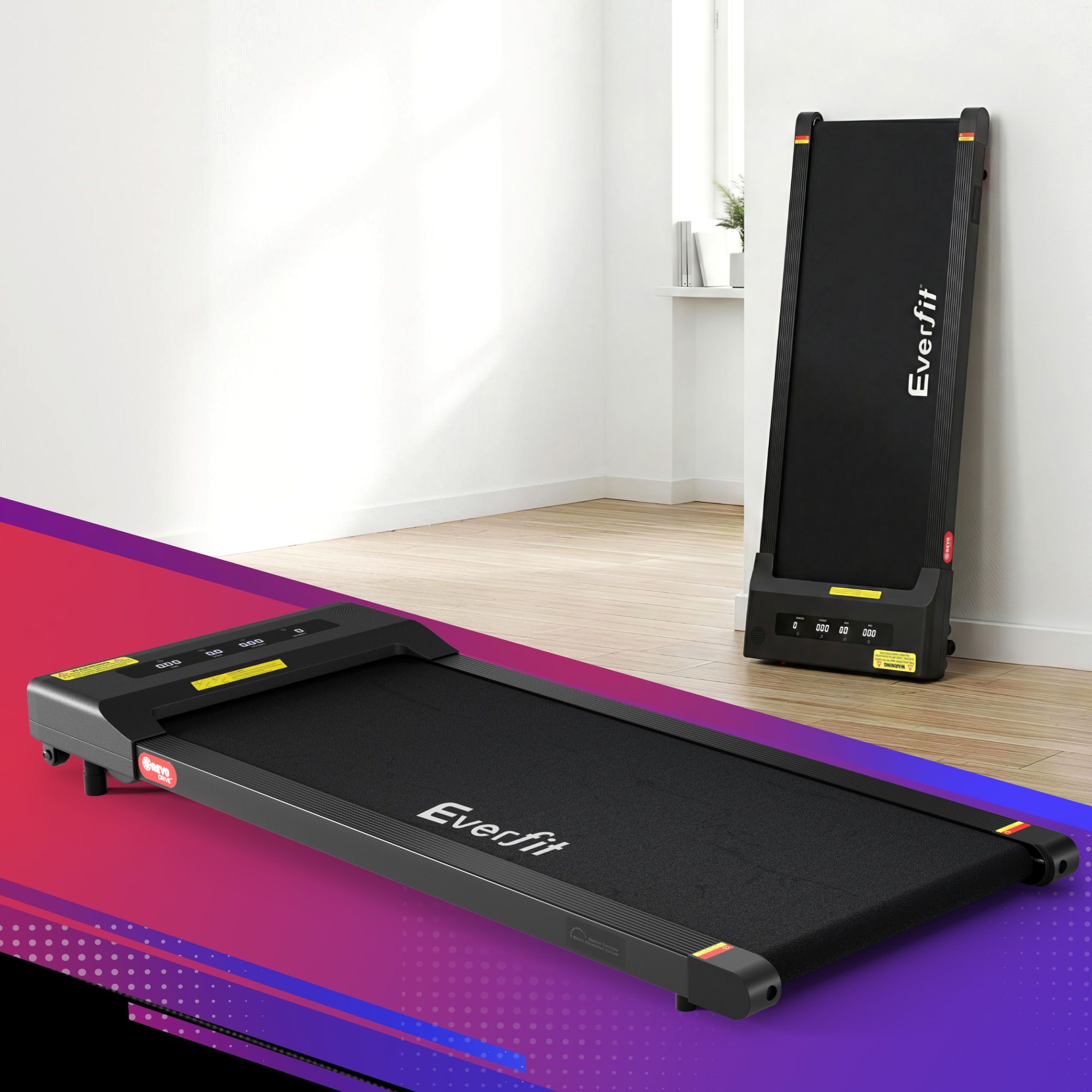 Everfit 2 in 1 Treadmill Electric Walking Pad Under Desk Home Gym Fitness 400mm