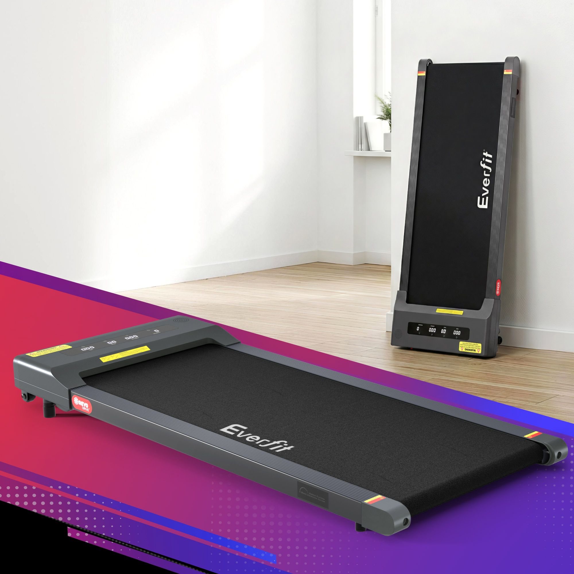 Everfit 2 in 1 Treadmill Electric Walking Pad Under Desk Home Gym Fitness 400mm