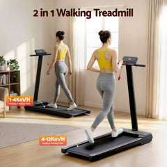 Everfit Walking Pad Treadmill 2 in 1 Foldable for Home Gym 40cm Wide Belt 12