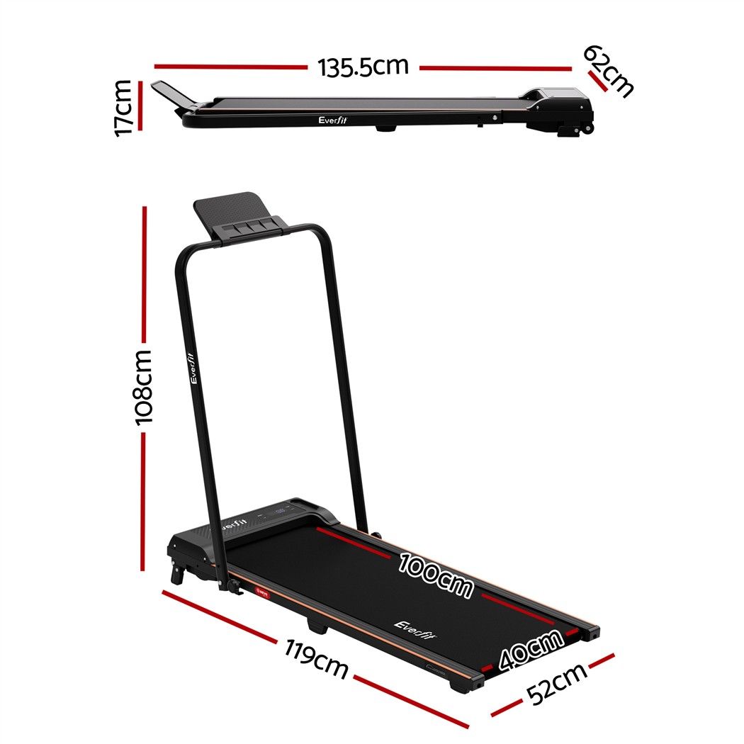 Everfit 3 in 1 Walking Pad Treadmill 12% Incline Foldable Under Desk Treadmills