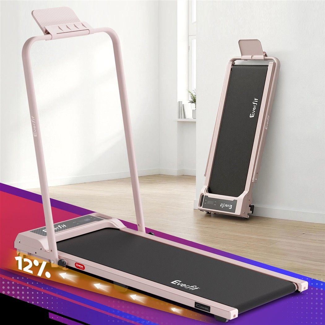 Everfit 3 in 1 Walking Pad Treadmill 12% Incline Foldable Under Desk Treadmills
