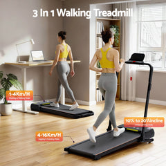 Everfit 3 in 1 Walking Pad Treadmill 20% Auto Incline Under Desk Foldable