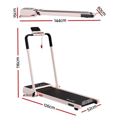 Everfit 3 in 1 Walking Pad Treadmill 20% Auto Incline Under Desk Foldable