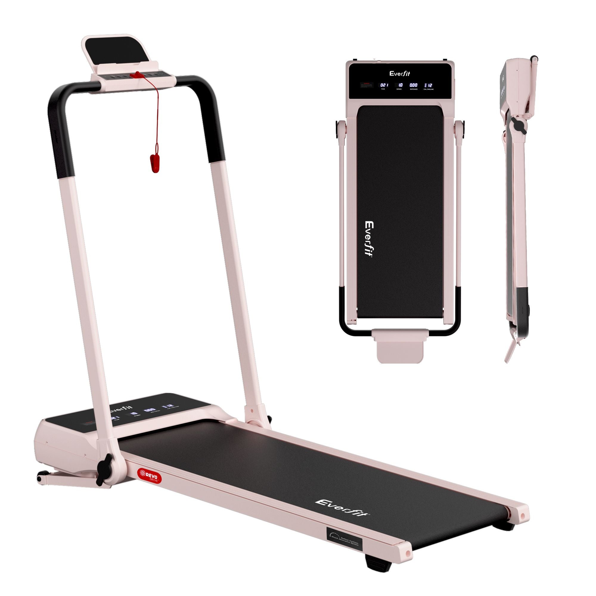 Everfit 3 in 1 Walking Pad Treadmill 20% Auto Incline Under Desk Foldable