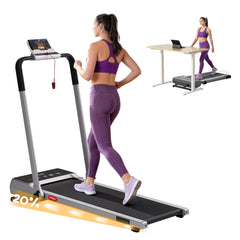 Everfit 3 in 1 Walking Pad Treadmill 20% Auto Incline Under Desk Foldable