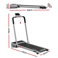 Everfit 3 in 1 Walking Pad Treadmill 20% Auto Incline Under Desk Foldable