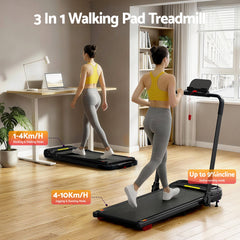 Everfit 3 in1 Treadmill Electric Walking Pad with Incline Foldable for Home Gym