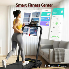 Everfit 3 in1 Treadmill Electric Walking Pad with Incline Foldable for Home Gym