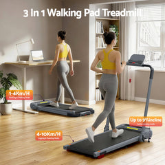 Everfit 3 in 1 Treadmill Electric Walking Pad with Incline Foldable for Home Gym