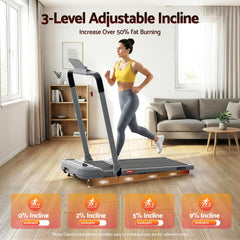 Everfit 3 in 1 Treadmill Electric Walking Pad with Incline Foldable for Home Gym