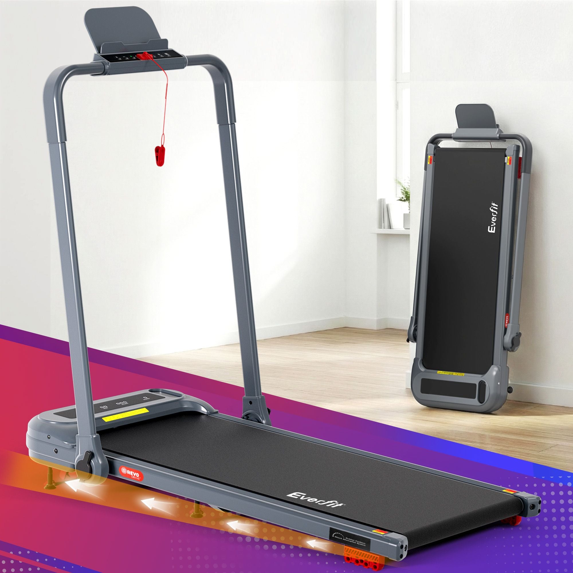 Everfit 3 in 1 Treadmill Electric Walking Pad with Incline Foldable for Home Gym