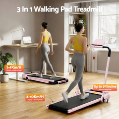 Everfit 3 in 1 Treadmill Electric Walking Pad with Incline Foldable for Home Gym