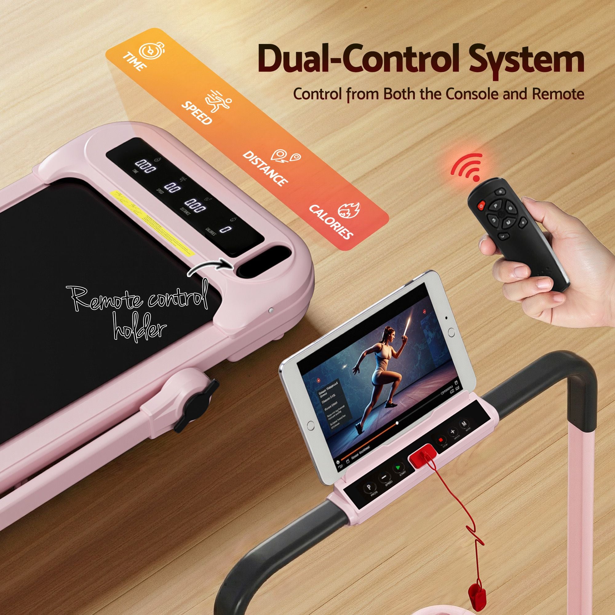 Everfit 3 in 1 Treadmill Electric Walking Pad with Incline Foldable for Home Gym