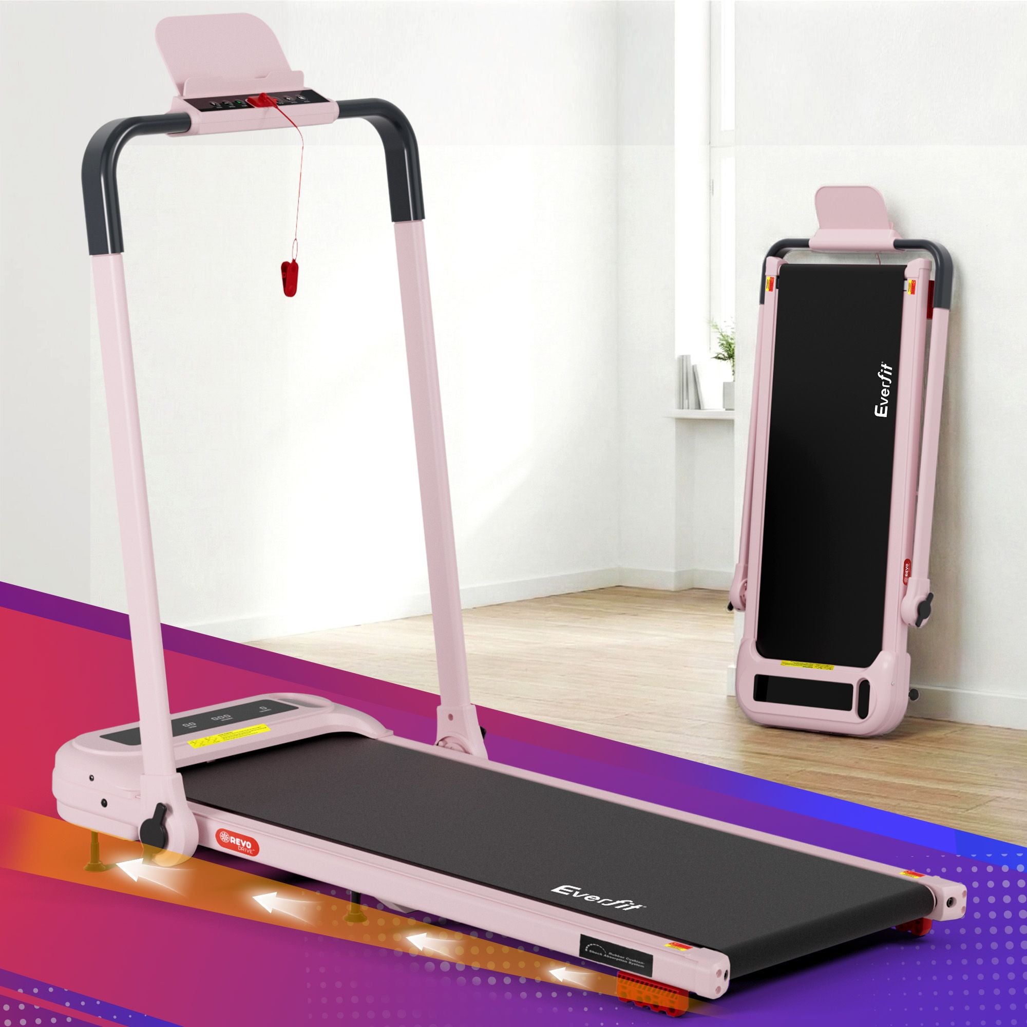 Everfit 3 in 1 Treadmill Electric Walking Pad with Incline Foldable for Home Gym