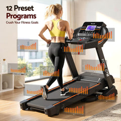 Everfit Treadmill Electric Auto Incline Home Gym Fitness Exercise Machine 490mm