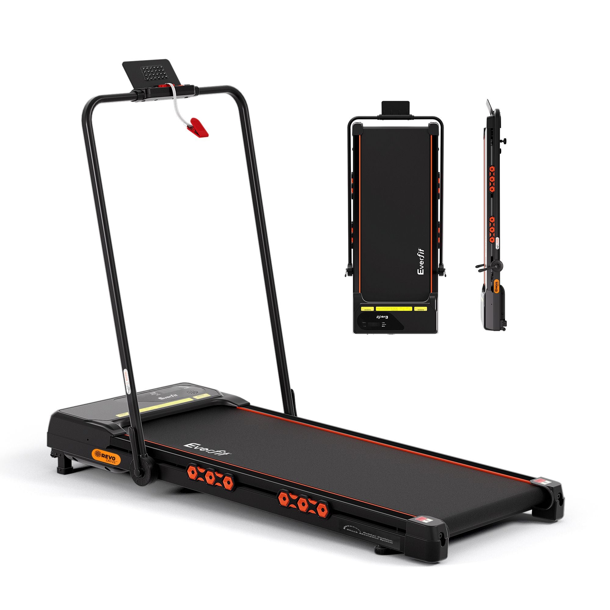 Everfit 3 in 1 Treadmill Electric Walking Pad Auto Incline Foldable for Home Gym