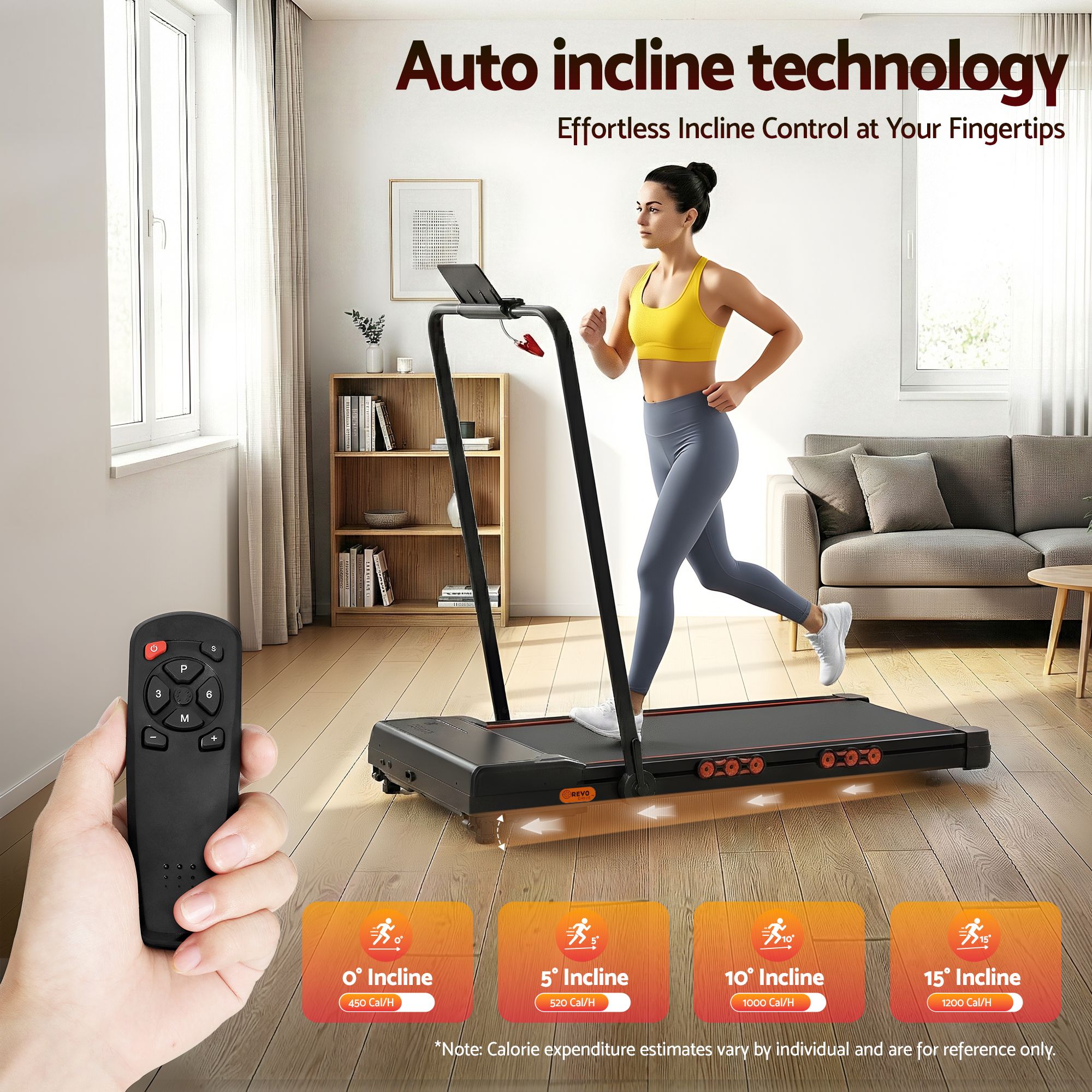 Everfit 3 in 1 Treadmill Electric Walking Pad Auto Incline Foldable for Home Gym