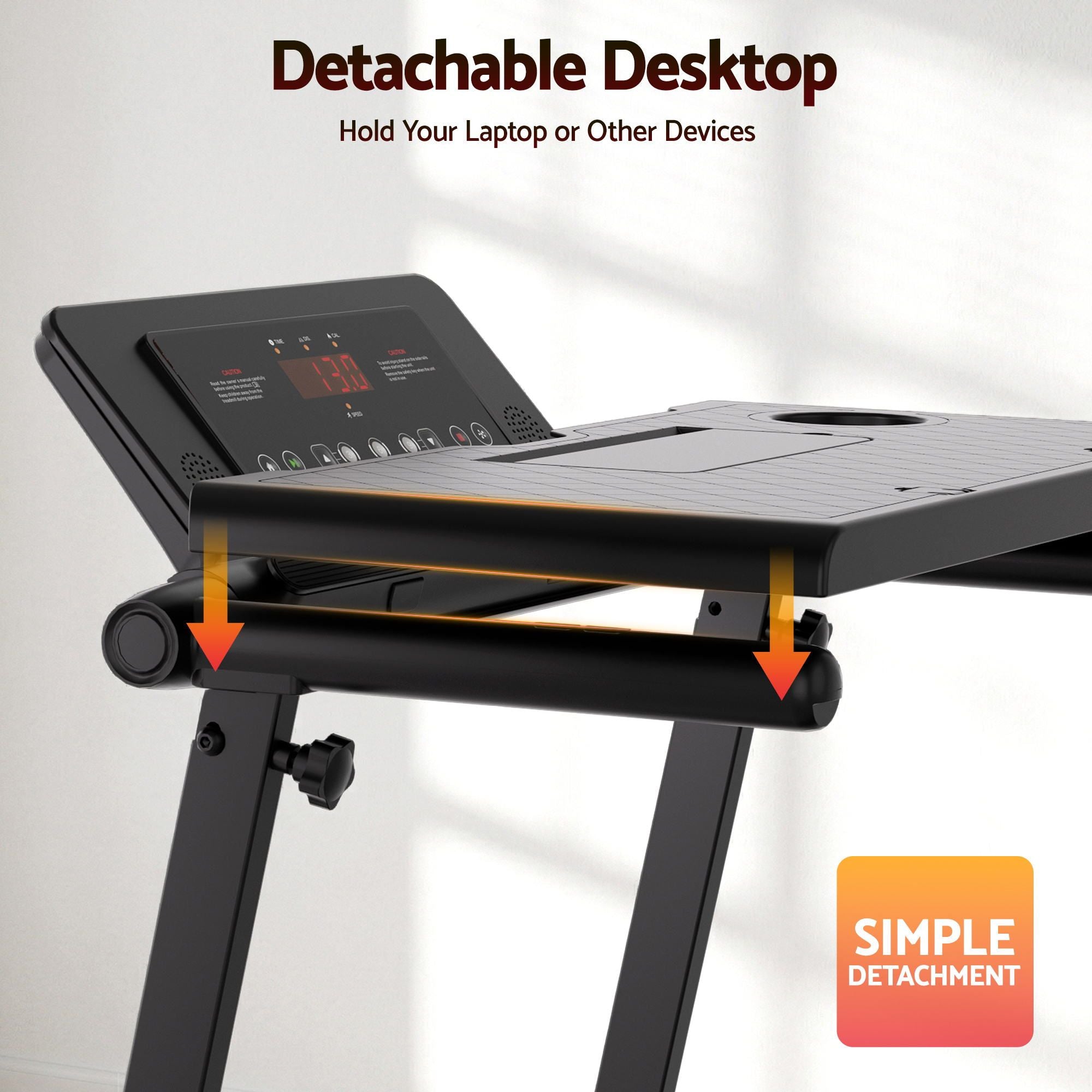 Everfit Treadmill Electric Walking Pad Foldable Incline for Home Office Gym