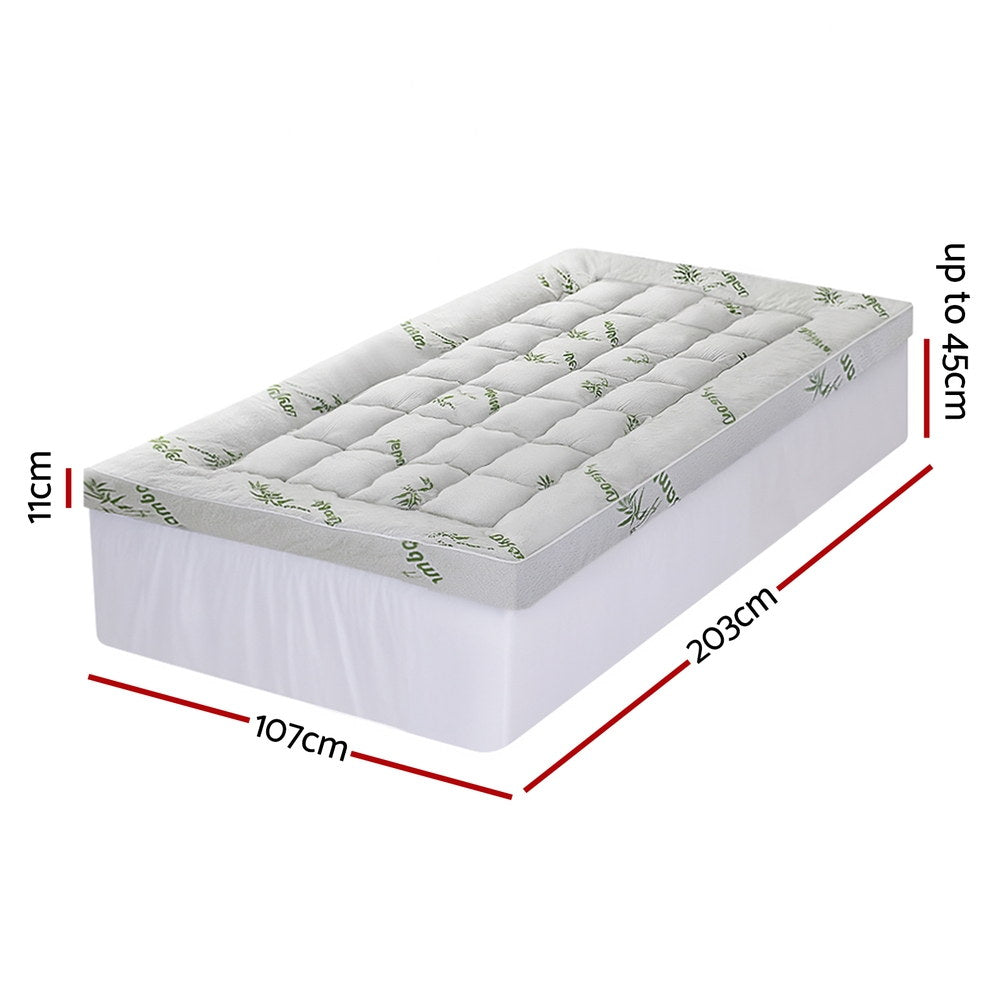 Giselle Bedding Mattress Topper 11cm Pillowtop toppers Free Delivery