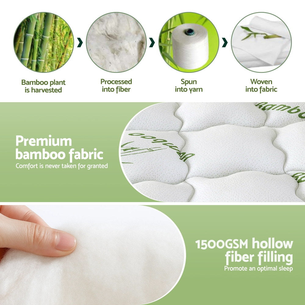Giselle Bedding Mattress Topper 11cm Pillowtop toppers Free Delivery