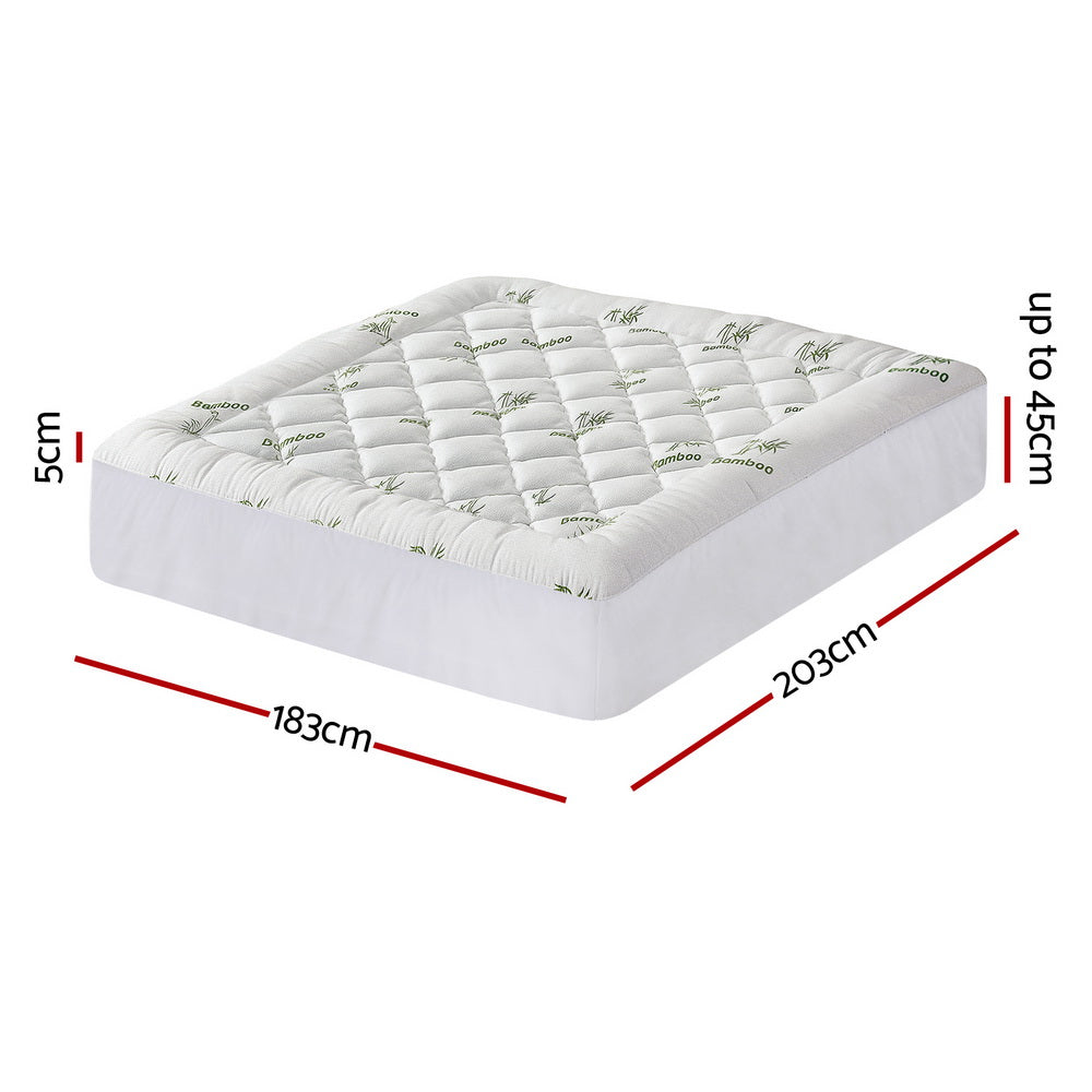 Giselle Bedding Mattress Topper 5cm Pillowtop toppers Free Delivery