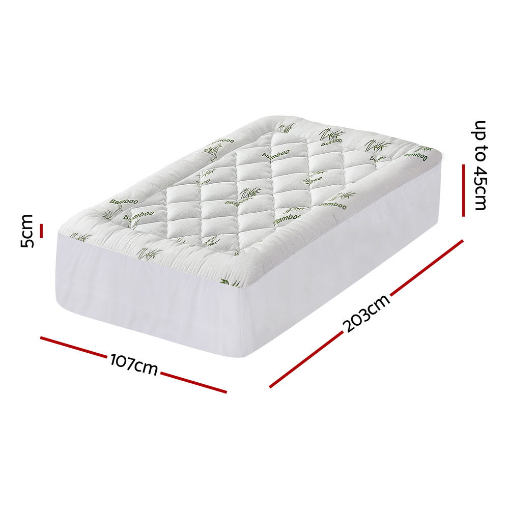 Giselle Bedding Mattress Topper 5cm Pillowtop toppers Free Delivery