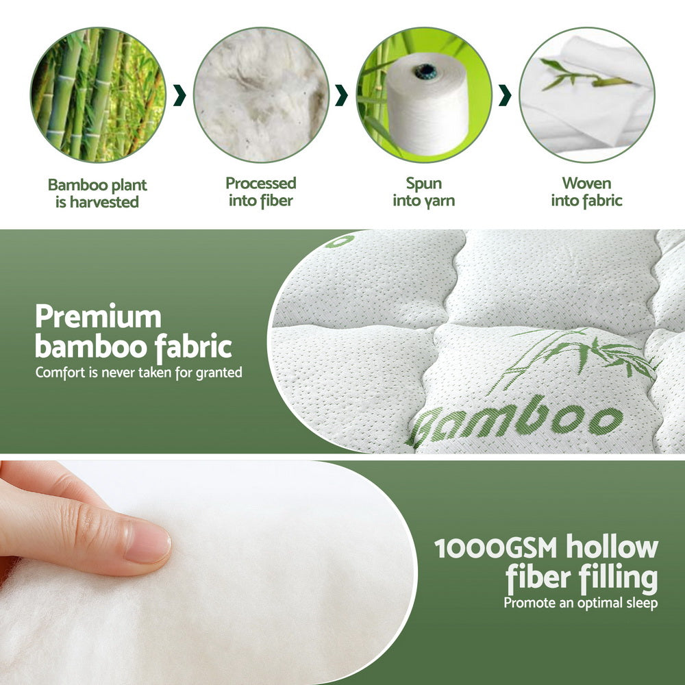 Giselle Bedding Mattress Topper 5cm Pillowtop toppers Free Delivery